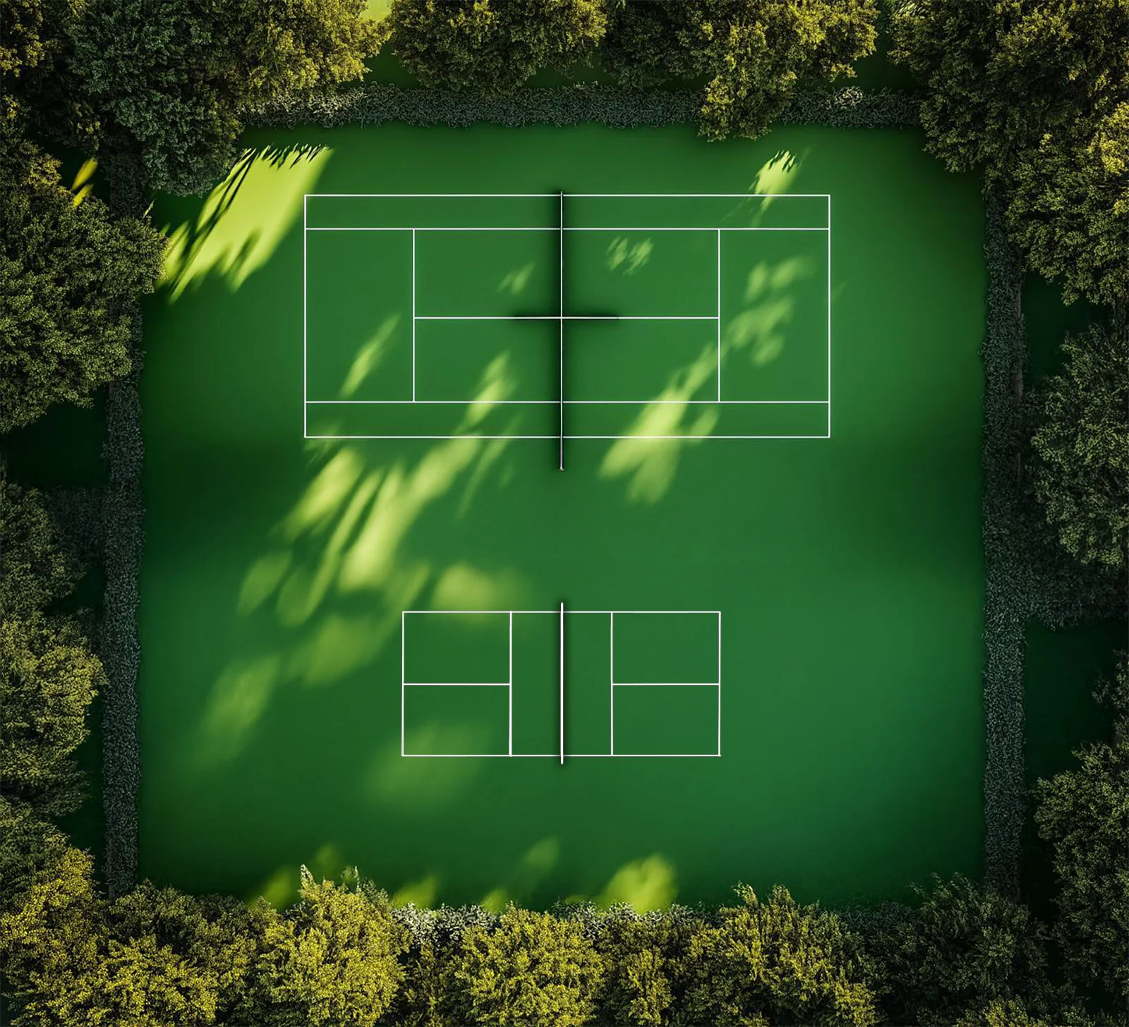 Tennis and pickleball court