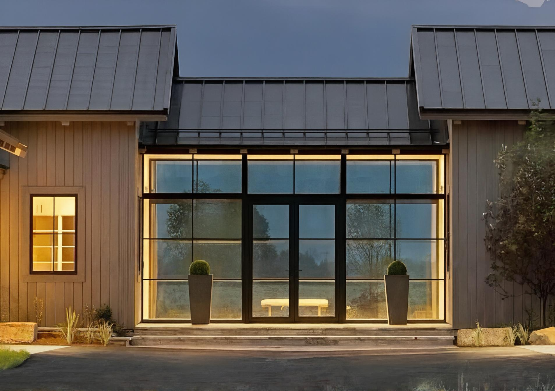 Statement entry facade of a luxury residence
