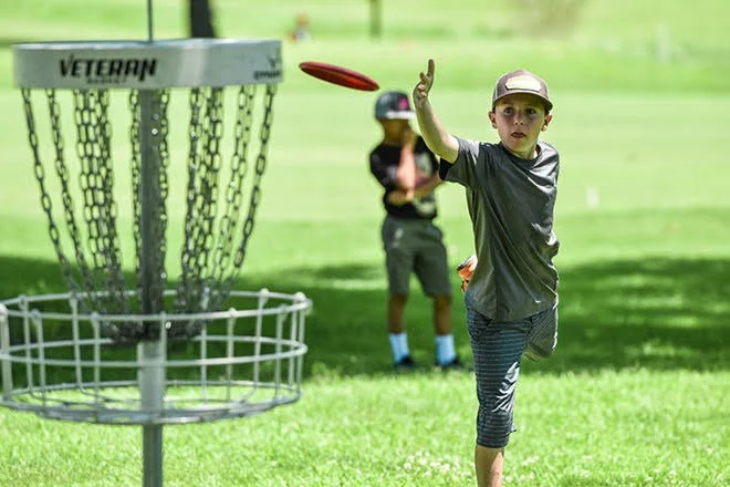 Disc golf on the preserve grounds