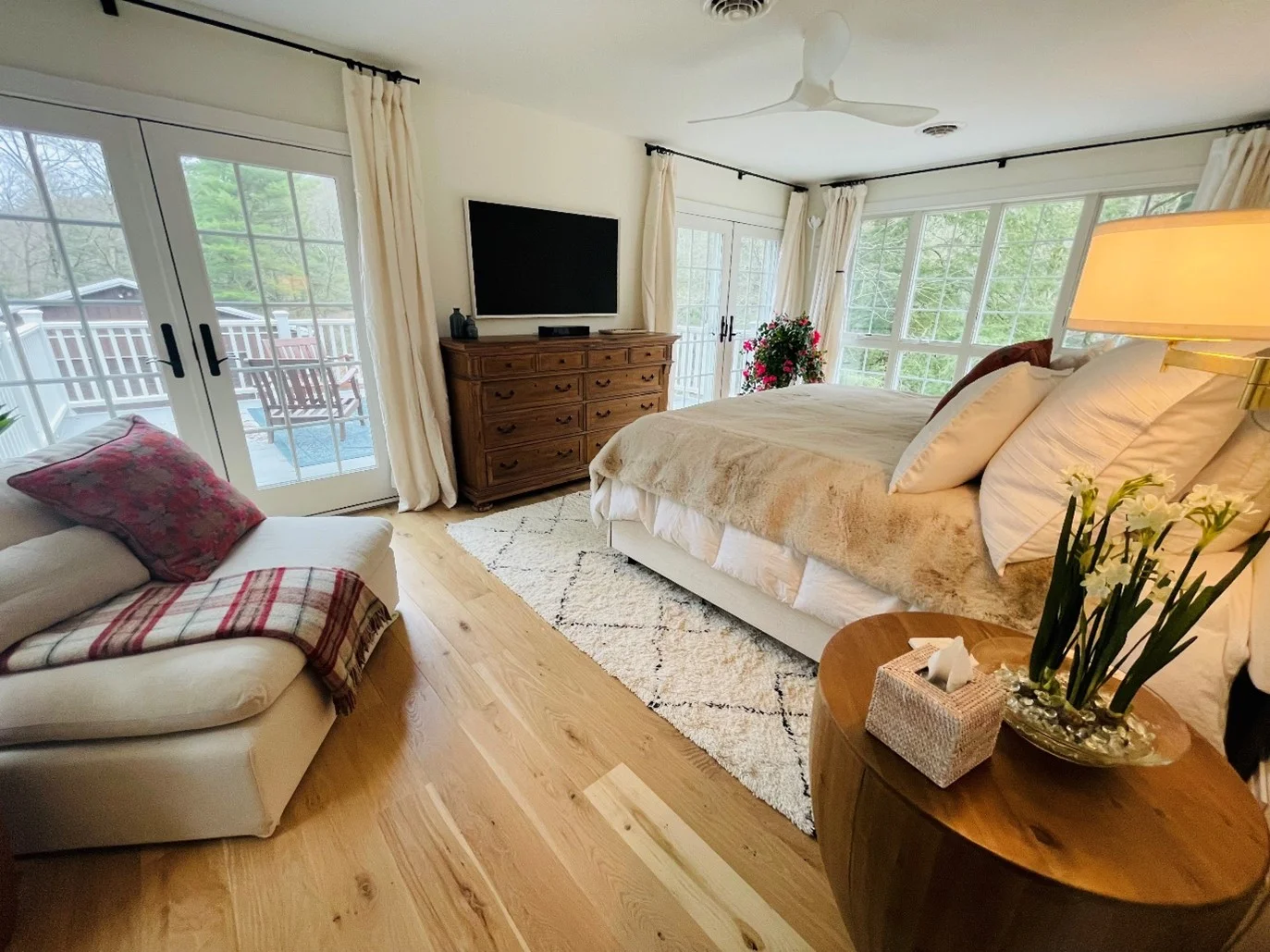 Hillside residence — bedroom with a view