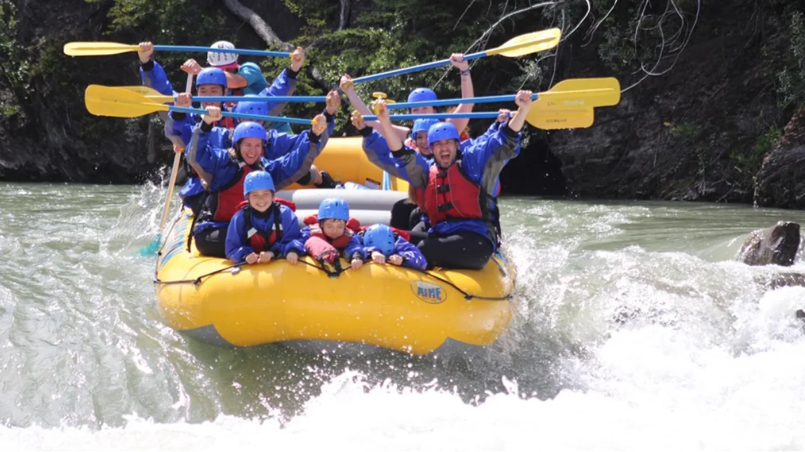 Whitewater rafting near Graystones Preserve