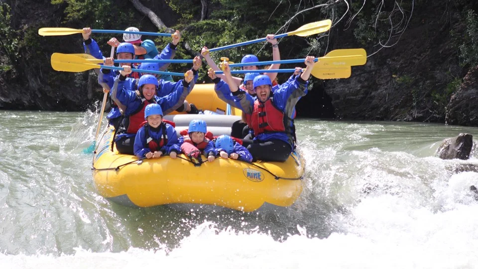Family whitewater rafting adventure