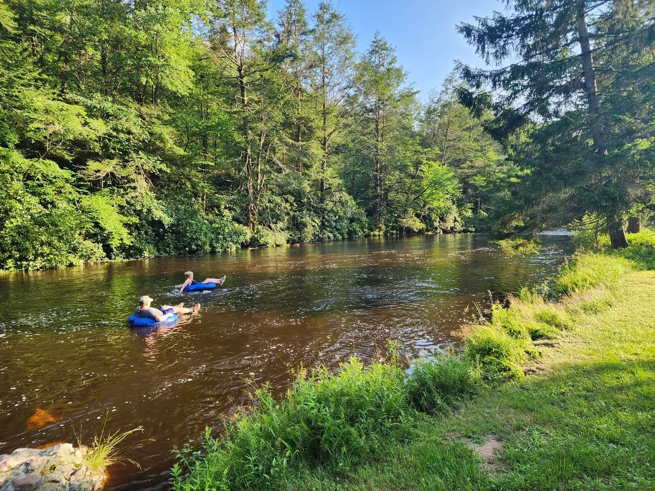 Tubing fun on the river